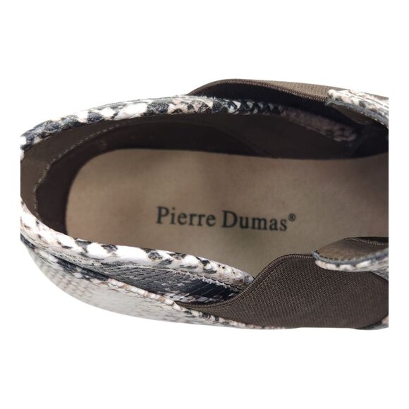 Pierre Dumas Womens Snake Print Ankle Boots Size 9 Pull On with Stretch - Picture 5 of 11